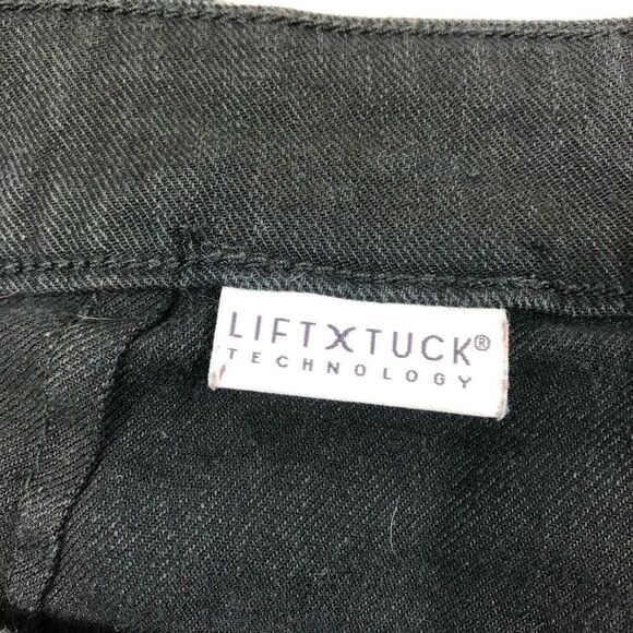 NYDJ Black Linen Blend Pants Size 16 Lift Tuck - Picture 9 of 11